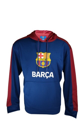 Icon Sports Group FC Barcelona Official Pullover Soccer Hoodie Sweater 003 - Small, Blue