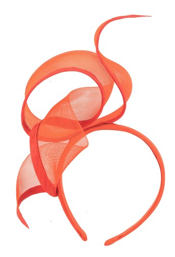 Bespoke design Orange racing fascinator by Fillies Collection Made in Australia - Bild 2 von 5