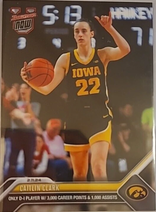 Caitlin Clark 2024 Topps Bowman U Ahora #48 - LOTE DE 12 CARTAS Foto 2 de 4