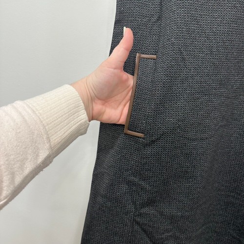 Abito J Mclaughlin Dinah XS NUOVO CON ETICHETTE $238 maglia senza maniche nero marrone carriera modesto - Foto 6 di 8