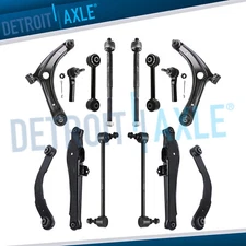 14pc Front Rear Control Arms Tie Rods Sway Bars for Jeep Compass Patriot Caliber