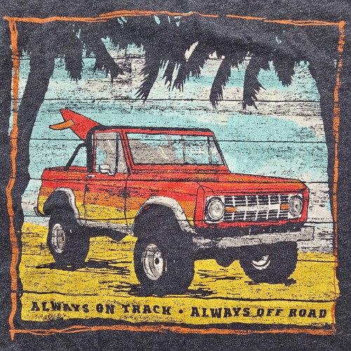 Always On Track Off Road GH Bass Gray Short Sleeve Cotton Blend T-Shirt Mens L - Picture 2 of 8