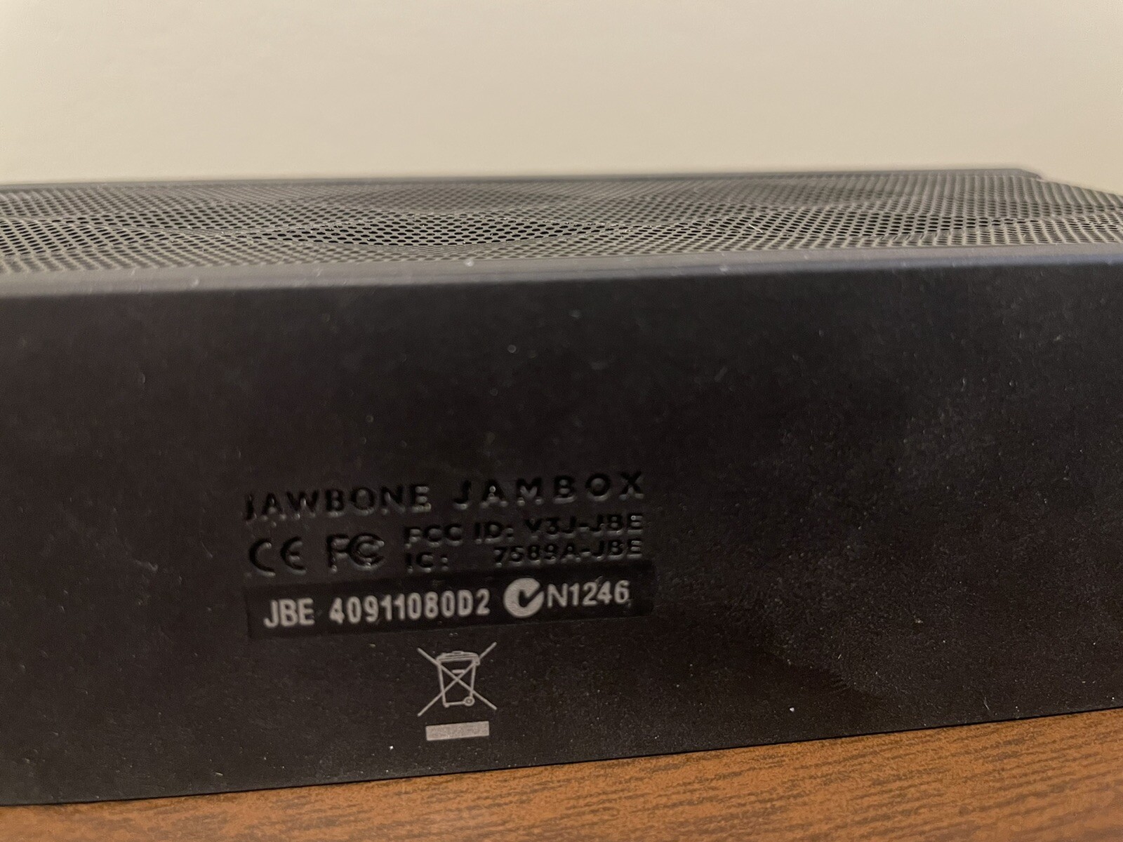 Jawbone Jambox Portable Speaker System Black Diamond FOR PARTS