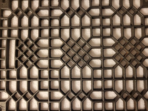 Antique Floor Grate Cast Iron Heating Grate 11 by 14 Grate Victorian Look Grate - Picture 2 of 6