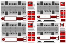 Regionalbahn U-Bahn Set Deutschland! Kartonmodell! Bausatz! Bastelbogen!