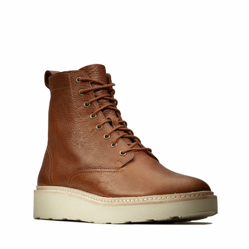 Clarks Womens Trace Pine Brown Leather 