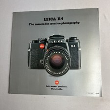 VINTAGE Leica R4 Camera Sales Brochure Catalog Photography Equipment Lenses