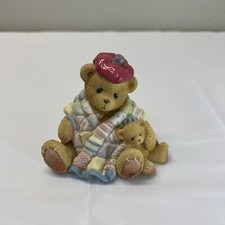 1997 Cherished Teddies 3  Bear  Can  t Best To See You Under The Weather  