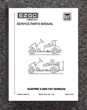 Service Parts Manual fits EZGO Electric Cart TXT Freedom Caddy 1997, 1998 8405
