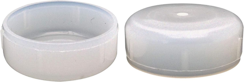 Deluxe Wrought Iron Chair Leg Glides 1-1/4" White Floor Protectors 25-Pack - Picture 9 of 12