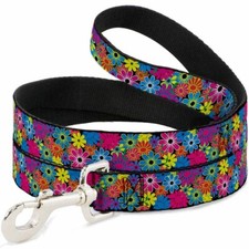 Pet Leash - Flower Blossom - 4 Feet Long - 1" Wide