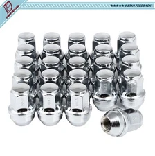 24X Silver 14x1.5 Lug Nut For Chevrolet Silverado Suburban 1500 S10 Tahoe Blazer