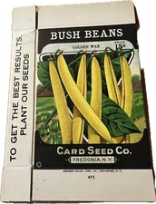 CARD SEED CO., Fredonia, N.Y. 1930s-1950s Seed Boxes, NOS Great Graphics
