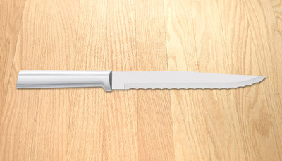 Rada Serrated Slicer Knife USA made kitchen cutlery L/R Razor Sharp 7'' blade NEW