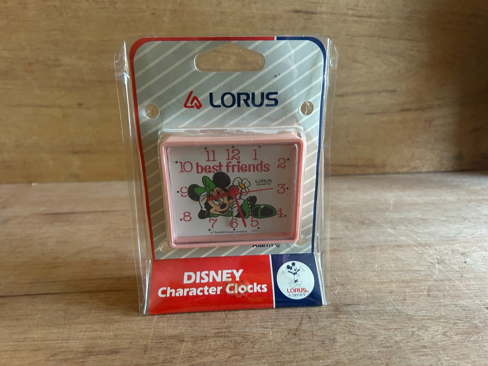 Minnie Mouse Disney Alarm Clock Pink Quartz Lorus Best Friends Characters