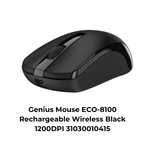 Genius Mouse ECO-8100 Rechargeable Wireless Black 1200DPI