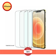 2Pcs Screen Protector Cover For iPhone Tempered Glass 11/12/13/ X/XS/13 mini/PRO