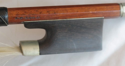 Gotthard Schuster Violin Bow circa 1950 marked G SCH violin bow Germany made - Picture 6 of 9