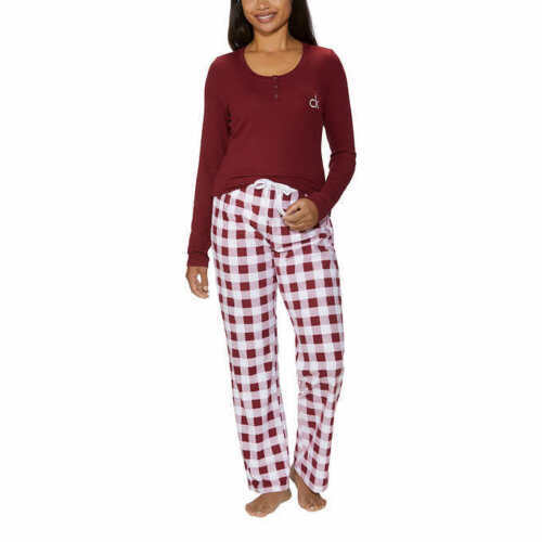 Calvin Klein Damen Fleece Pyjama Set. 2 Stück (Sortenfarben) - Bild 16 von 19