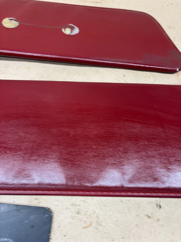 1980-1986 F150 F250 F350 BRONCO PÁRA-SOL VERMELHO DECENTE TETO DA CABINE INTERIOR - Imagem 3 de 4