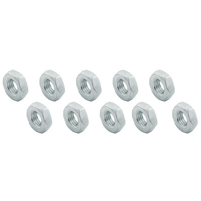ALLSTAR PERFORMANCE 1/4-28 LH Steel Jam Nuts 10pk ALL18251-10 - Picture 2 of 3