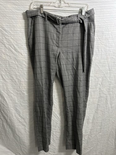Calvin Klein Collarless Plaid Topper Long Jacket Blazer Suit Set Size 14 - Afbeelding 11 van 17