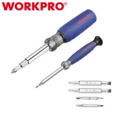 WORKPRO 2PCS 6-in-1 Basic 4-in-1 Electronics Screwdriver/Nut Driver 2 Nut Driver