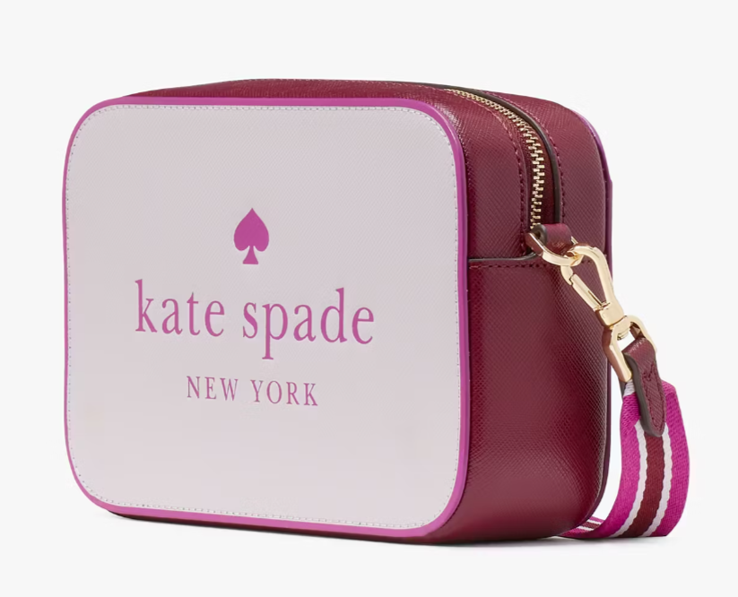 Kate Spade Oh Snap Light & Dark Pink Leather Crossbody Bag KH756