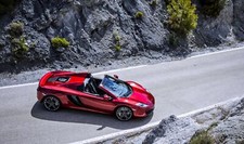 Cars mclaren mp4 12 spide road supercar red speed race Desk Mat Stitched