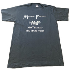 Maynard Ferguson 60th Birthday Big Band Tour 1988 Black & White Size Large VTG