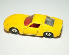 1969 Matchbox Lamborghini Miura Series No. 33 Yellow w/Red Int. Lesney Vintage