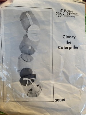 Clancy The Caterpillar Fabric Toy Better Homes 30914 DIY Vintage Sew Kit  NOS