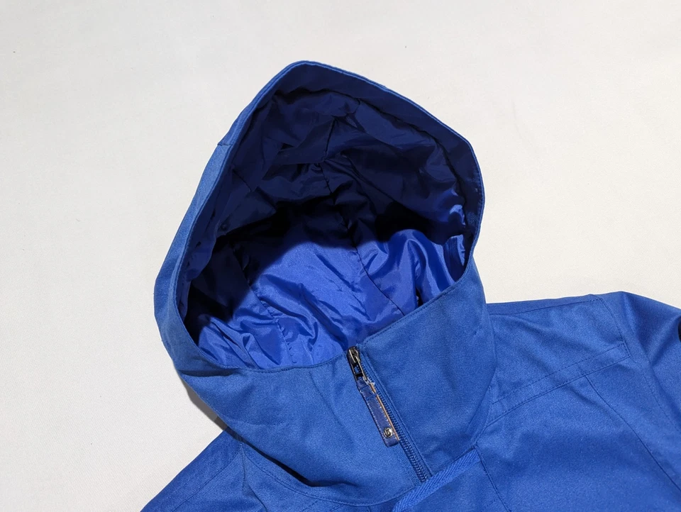 Burton женщин средний DryRide с капюшоном сноуборда лыж куртка синий зимнее пальто на молнии - Изображение 2 из 4