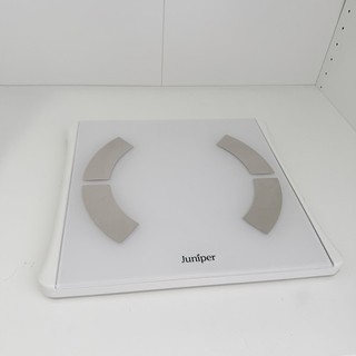 Juniper Digital Scales White 31cm x 35cm x 2cm Glass White