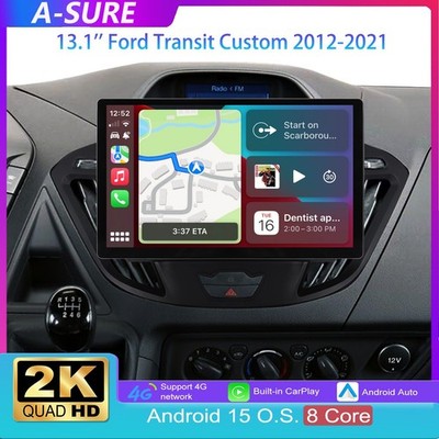 13.1'' 4+64GB 2K Für Ford Transit Custom 2012-21 Carplay Autoradio GPS Navi FM BT