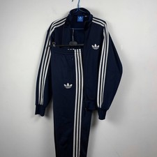 Adidas Originals Tracksuit Mens Size M Navy Blue 3-Stripes