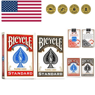 Rider Back Playing Cards, Standard Index, Red & Black Decks of Cards,  Poker ...