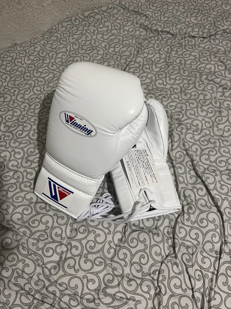Winning White 16 oz. Weight Boxing Gloves for sale | eBay