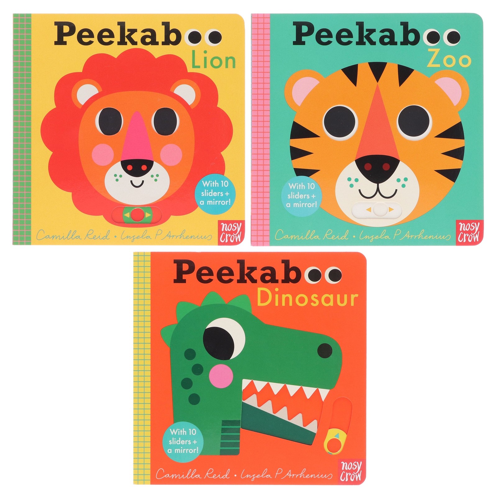 Nosy Crow Ltd Peekaboo: Lion, Zoo & Dinosaur By Camilla Reid Illustrated 3 Books Collection Set - Ages 0-5 - Board Book - Image 3