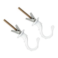 2Pcs Ceiling Hanging Hook Heavy Swag Hook Hanging Planter White 1.9x2.6 Inch