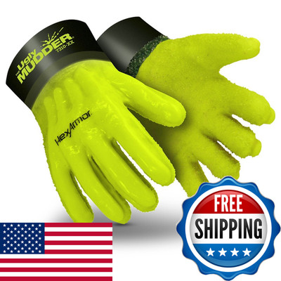 Hexarmor Impact Protection Liquid-Resistant Safety Gloves Ugly Mudder 7310