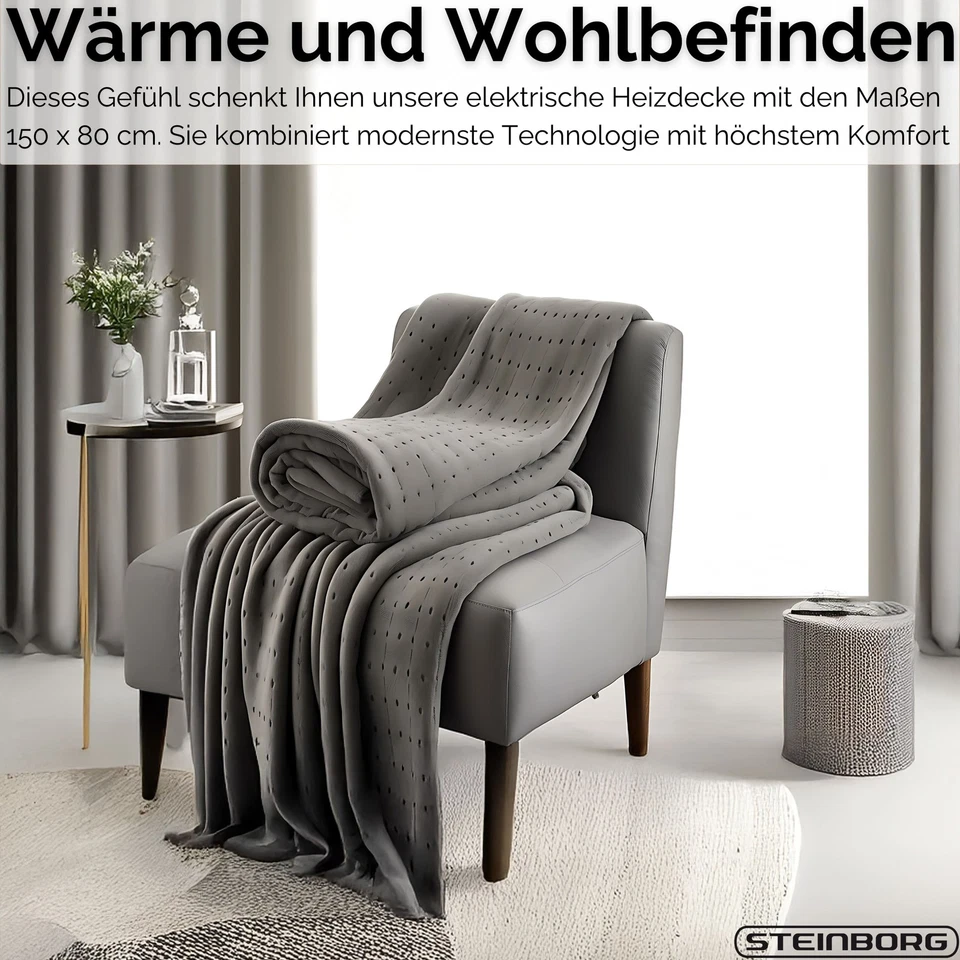 Elektrische Heizdecke Abschaltautomatik Wärmedecke Kuscheldecke Wärmeunterbett  - Bild 2 von 4