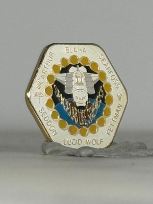 NASA Space Shuttle Columbia STS-58 Mission Pin   Blaha, Searfoss, Lucid, Wolf,