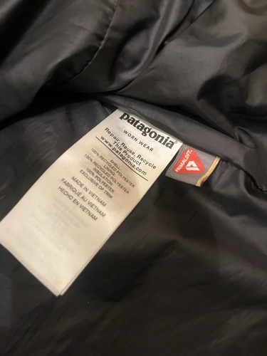 Patagonia Nano Puff Vest Mens Small Black Primaloft Puffer Full Zip Logo Outdoor - Picture 7 of 10