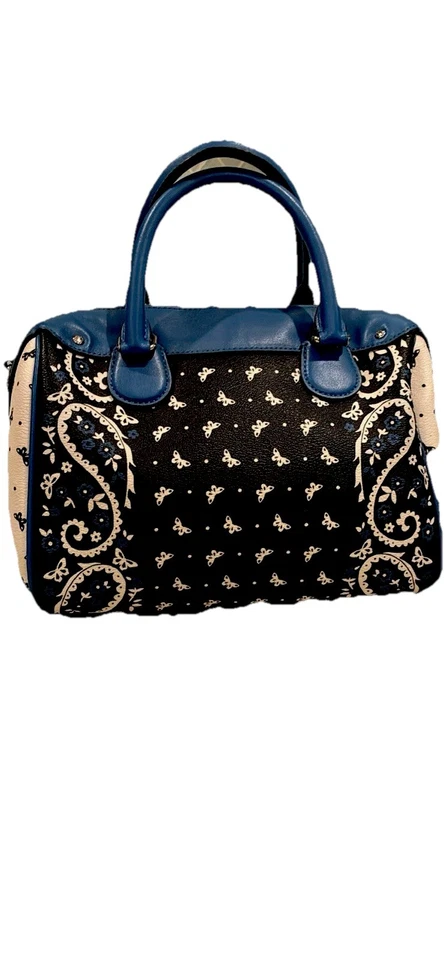 Coach Butterfly Bandana Print Mini Bennett Satchel. - Image 2 of 4