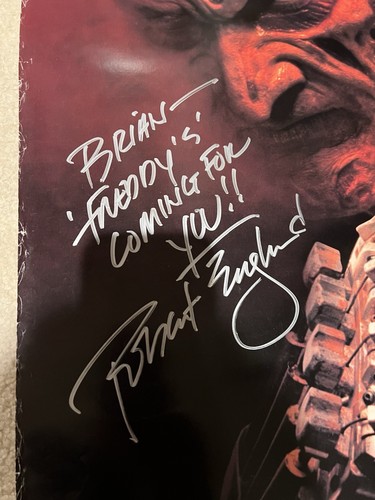 ROBERT ENGLUND FREDDY KREUGER SIGNED New Nightmare 40X27 POSTER - 第 2/2 張圖片