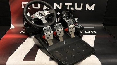 Logitech G25 Force Feedback Racing Wheel Pedal Shifter PC PS2 PS3