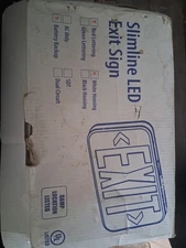 Slimline LED Exit Sign 120/277V Dual Voltage New Open Box