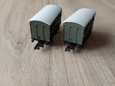 Pair Of Graham Farish N Gauge LMS Cattle Wagons 