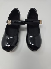 Girl s Stelle Black Patent Mary Jane Tap Shoes Size 12